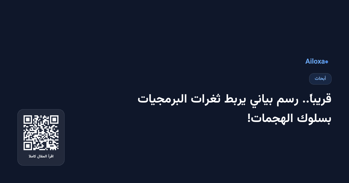 قريباً.. رسم بياني يربط ثغرات البرمجيات بسلوك الهجمات!