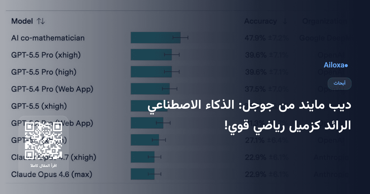 ديب مايند من جوجل: الذكاء الاصطناعي الرائد كزميل رياضي قوي!