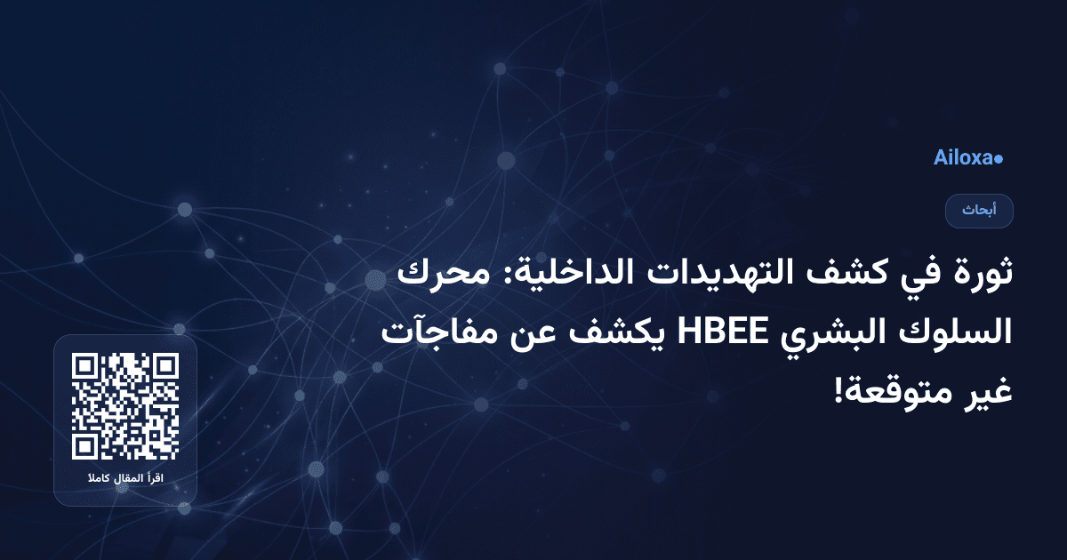 ثورة في كشف التهديدات الداخلية: محرك السلوك البشري HBEE يكشف عن مفاجآت غير متوقعة!