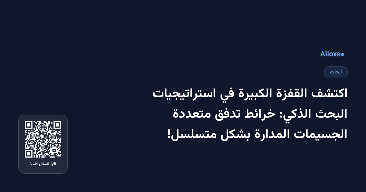 اكتشف القفزة الكبيرة في استراتيجيات البحث الذكي: خرائط تدفق متعددة الجسيمات المدارة بشكل متسلسل!