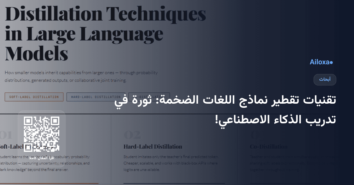 تقنيات تقطير نماذج اللغات الضخمة: ثورة في تدريب الذكاء الاصطناعي!