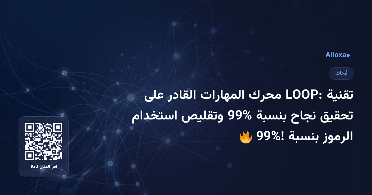 تقنية LOOP: محرك المهارات القادر على تحقيق نجاح بنسبة 99% وتقليص استخدام الرموز بنسبة 99%! 🔥