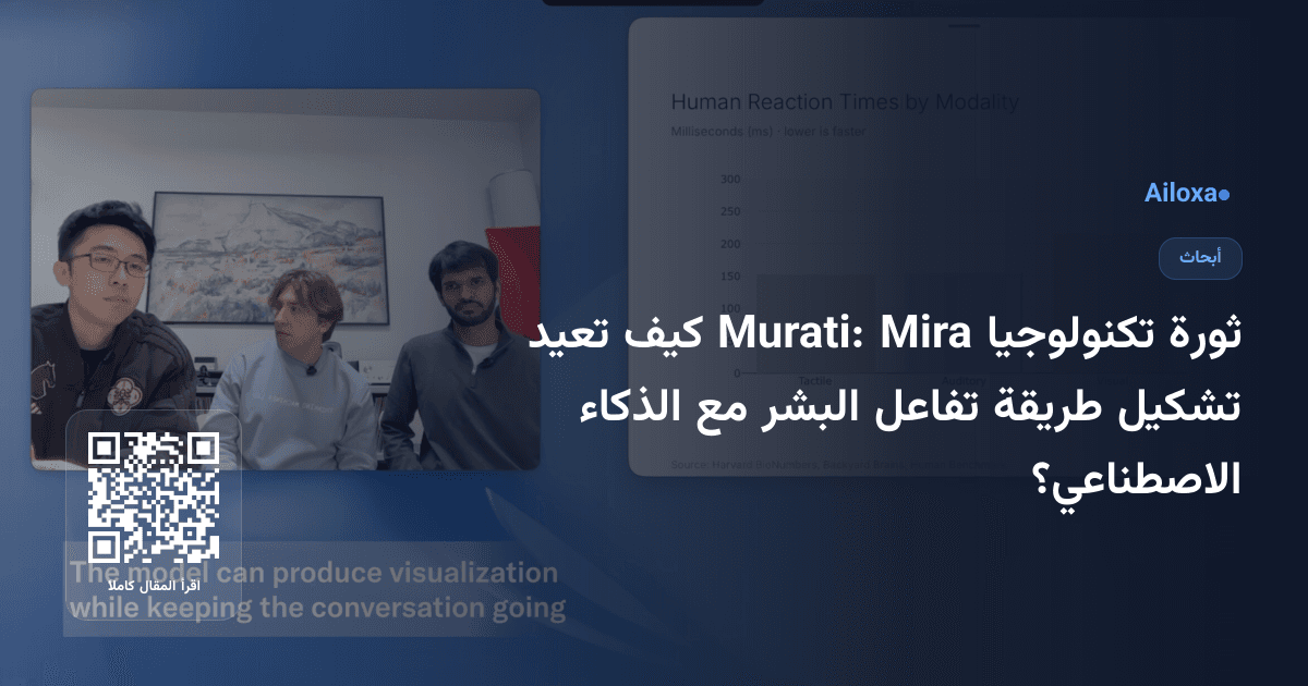 ثورة تكنولوجيا Mira Murati: كيف تعيد تشكيل طريقة تفاعل البشر مع الذكاء الاصطناعي؟
