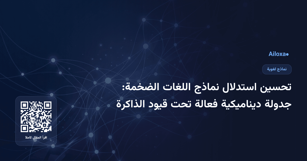 تحسين استدلال نماذج اللغات الضخمة: جدولة ديناميكية فعالة تحت قيود الذاكرة