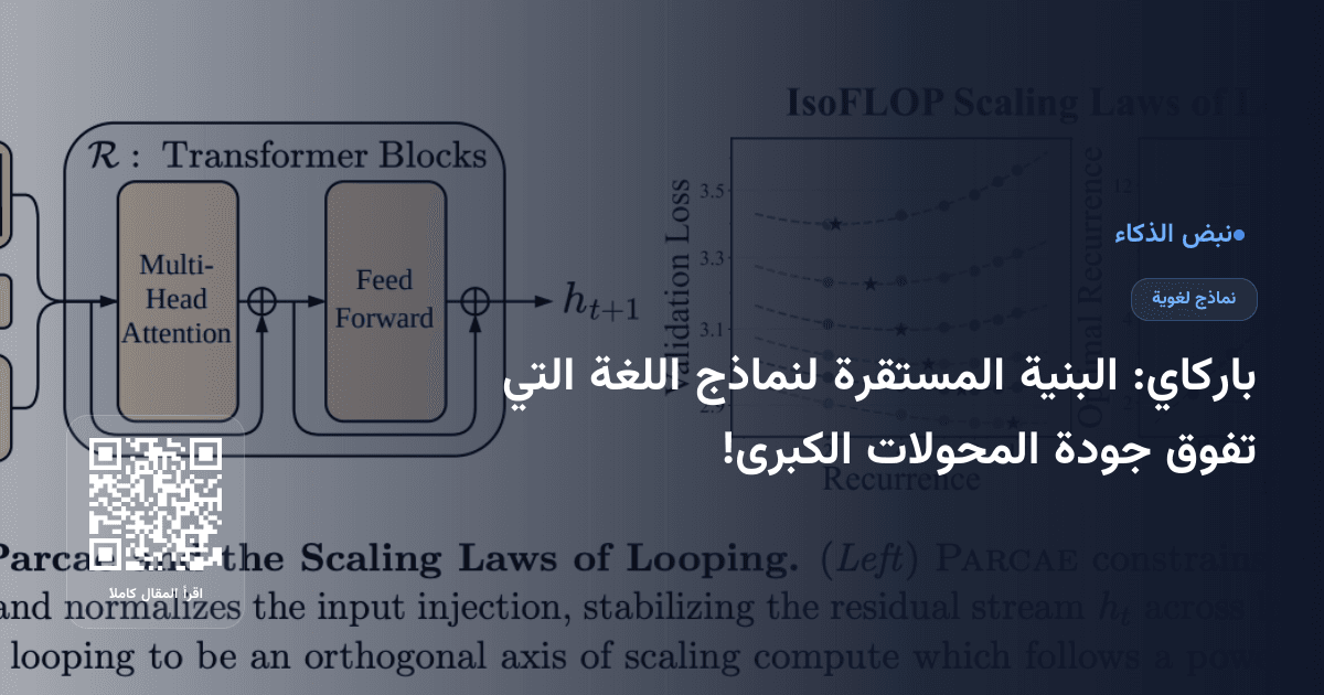 باركاي: البنية المستقرة لنماذج اللغة التي تفوق جودة المحولات الكبرى!