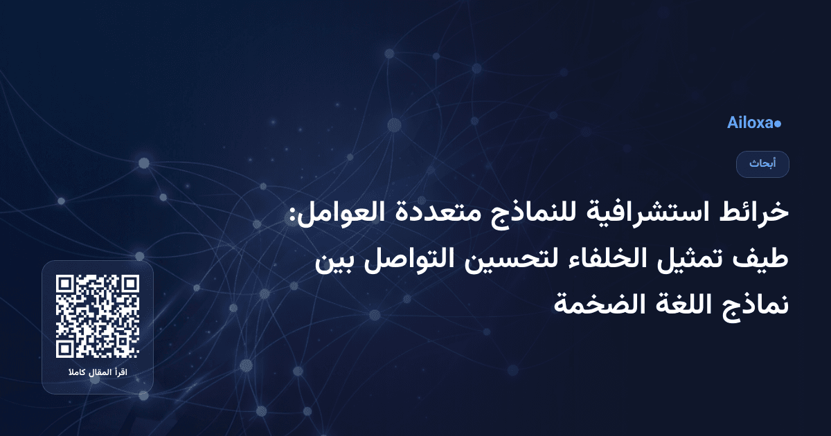 خرائط استشرافية للنماذج متعددة العوامل: طيف تمثيل الخلفاء لتحسين التواصل بين نماذج اللغة الضخمة